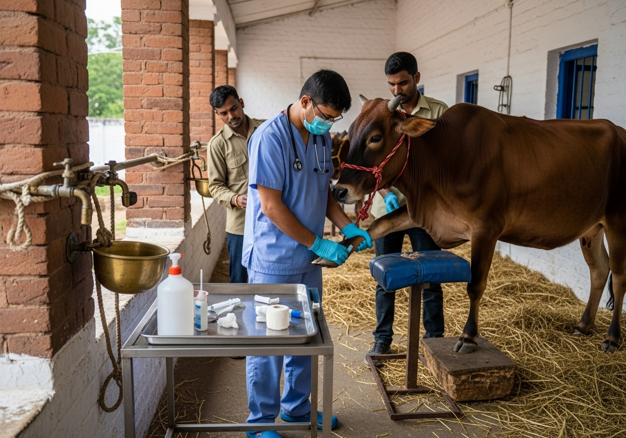 Happy cows grazing in natural environment